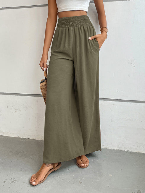 Perfee Wide Leg Pants with Pockets - Odaingerous